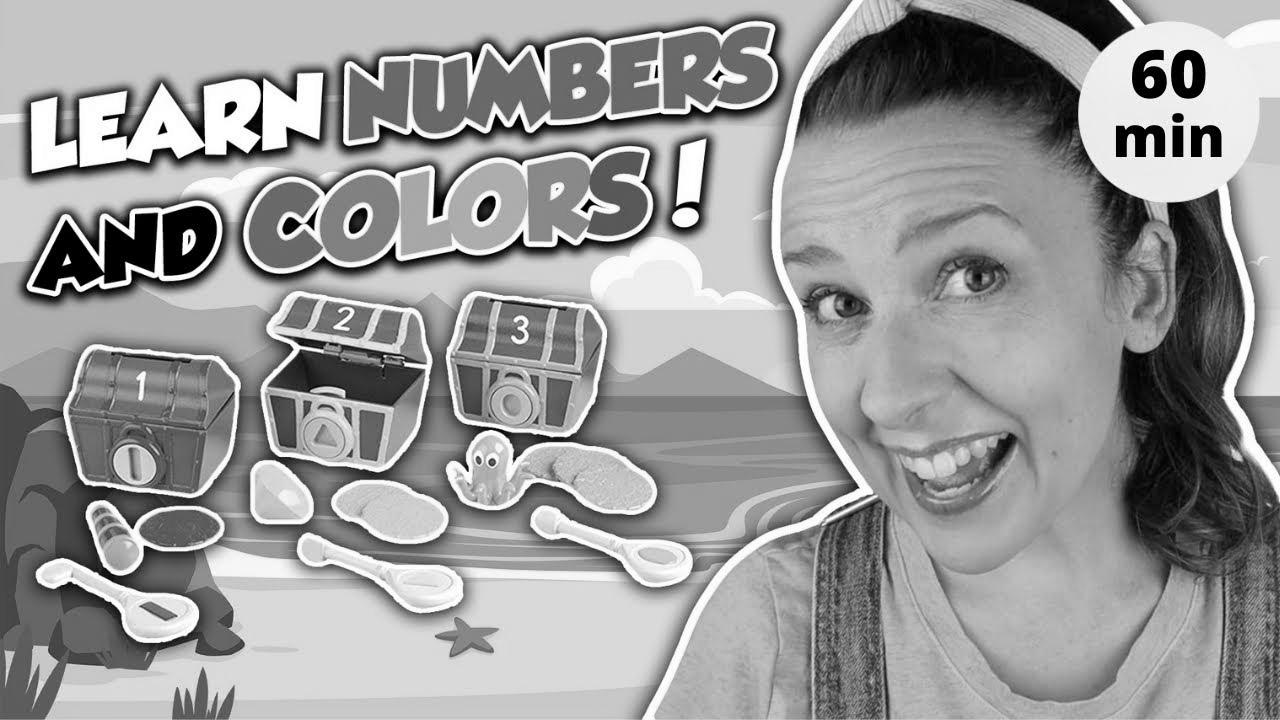 Study Numbers, Colors, Counting and Shapes with Ms Rachel |  Learning Videos for Toddlers in English