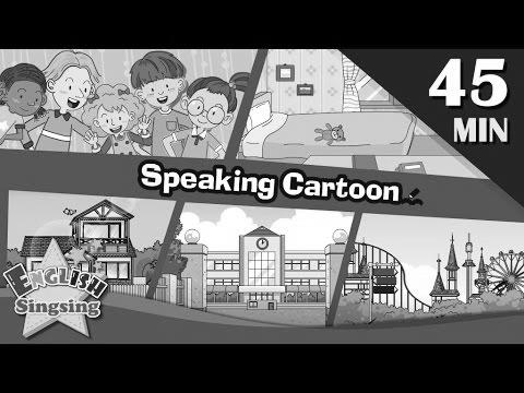 Talking Cartoon |  45 minutes Youngsters Dialogues |  straightforward dialog |  Study English for Children