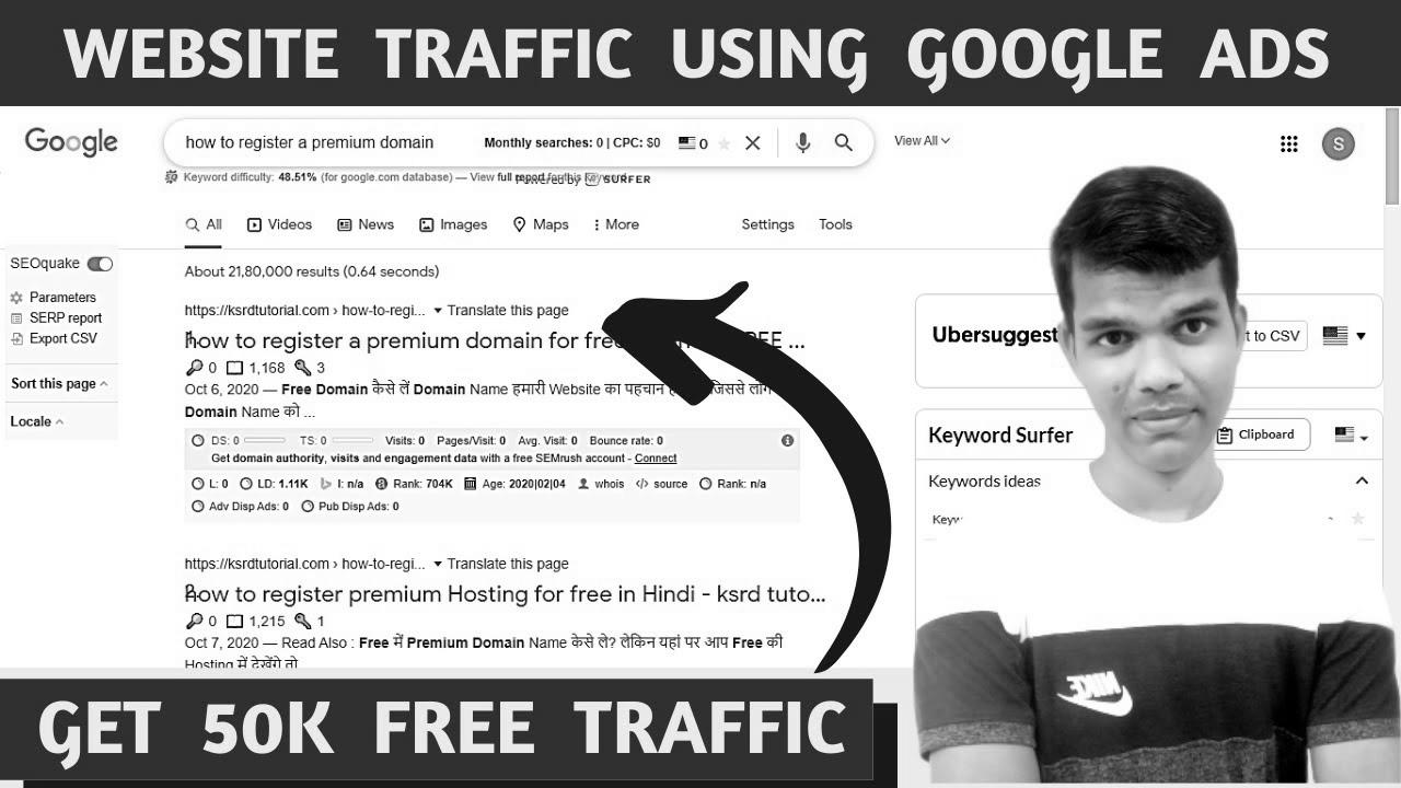 Get 50k Free Website Traffic From website positioning – Make $1085 Per Month