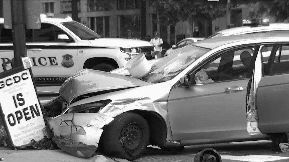 Juveniles Crash Stolen Automotive Near White House: Officers – NBC4 Washington