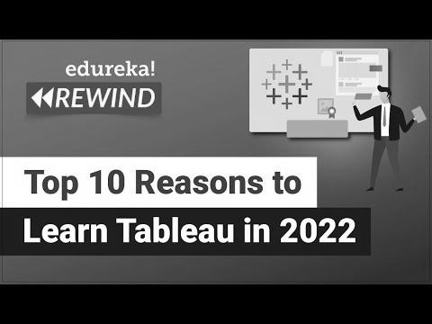 High 10 Causes to Study Tableau in 2022 |  Tableau Certification |  tableau |  Edureka Rewind – 6