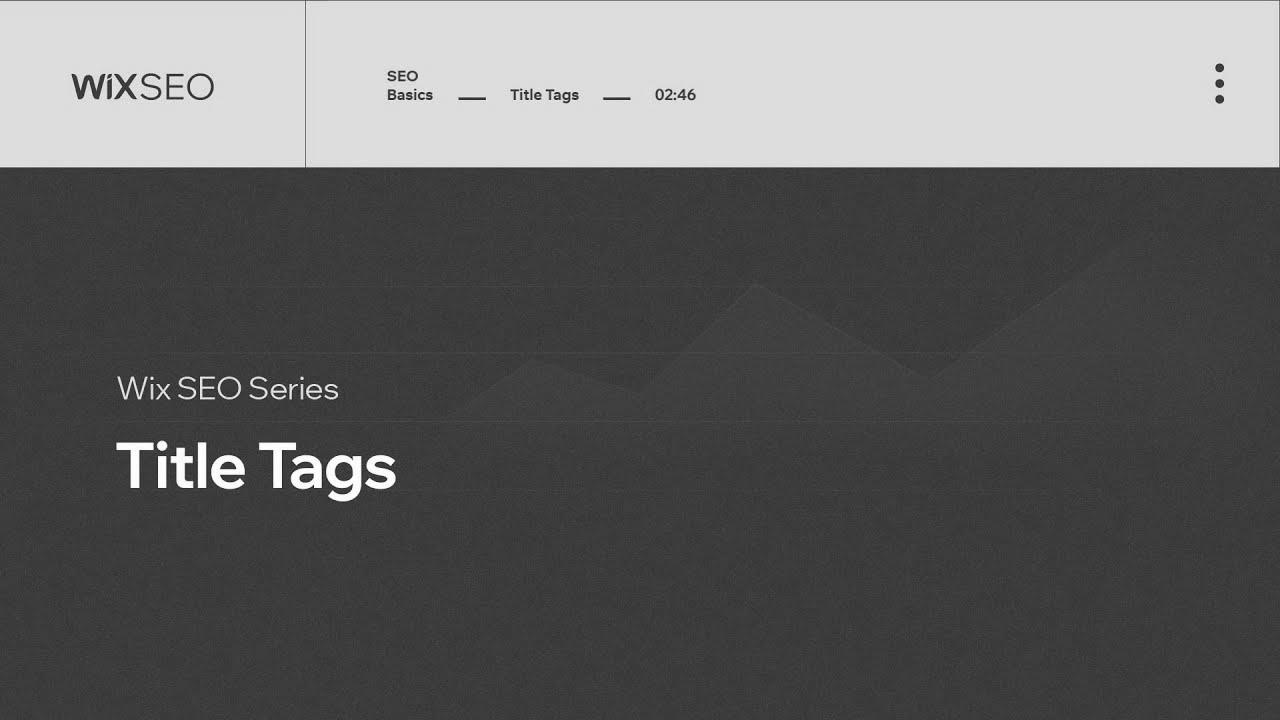 Easy methods to Optimize Your Web site’s Title Tags |  Wix website positioning