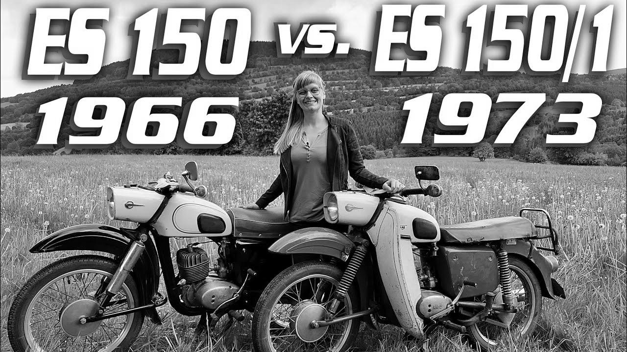 MZ ES 150 (1966) vs. MZ ES 150/1 Trophy (1973) Technology comparison distinction GDR autos classic