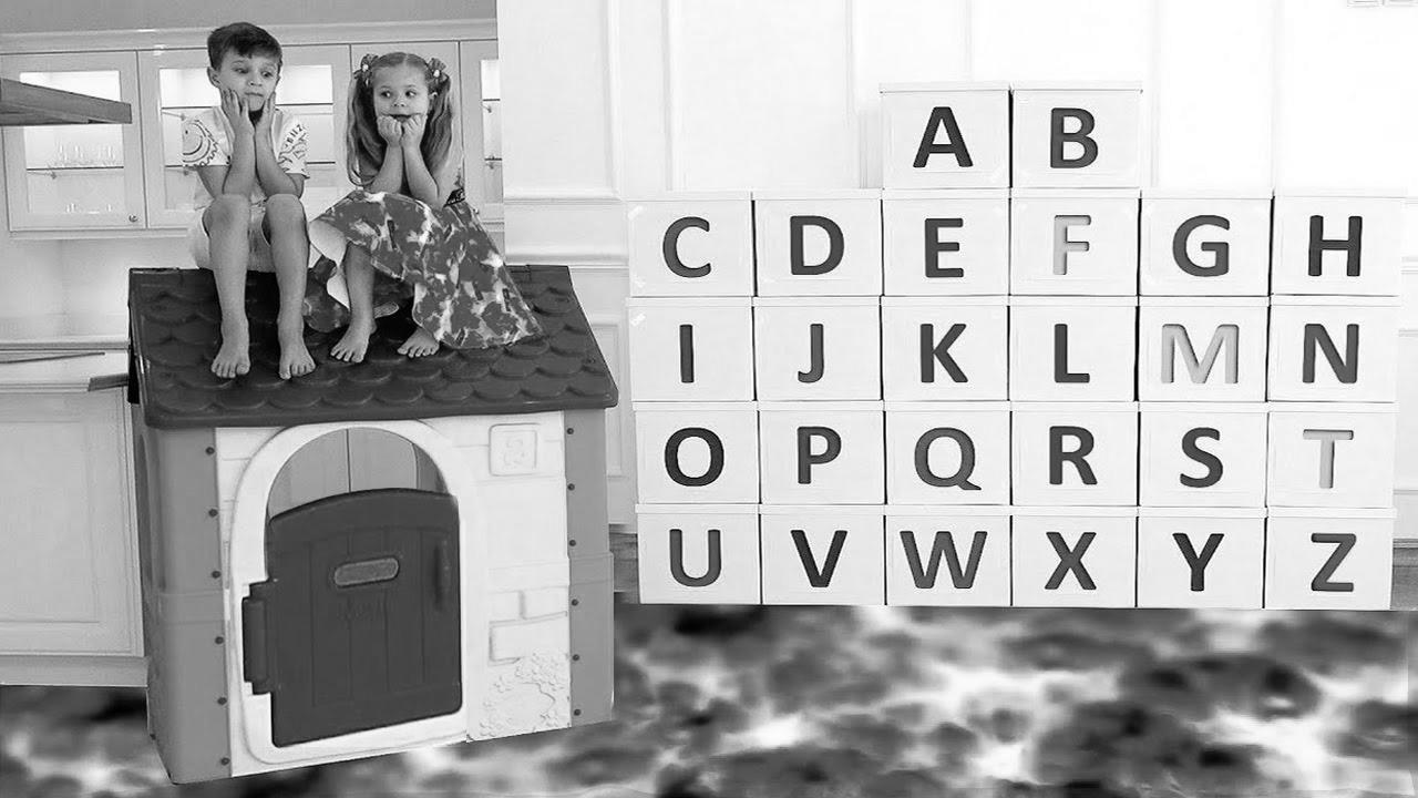 ABC Be taught English Alphabet with Diana and Roma